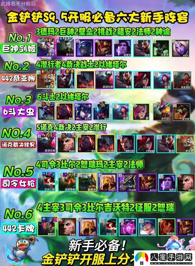 金鏟鏟之戰陣容推薦