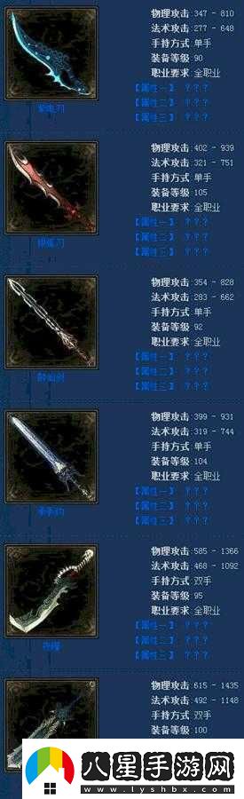 藍色武器哪個(gè)好