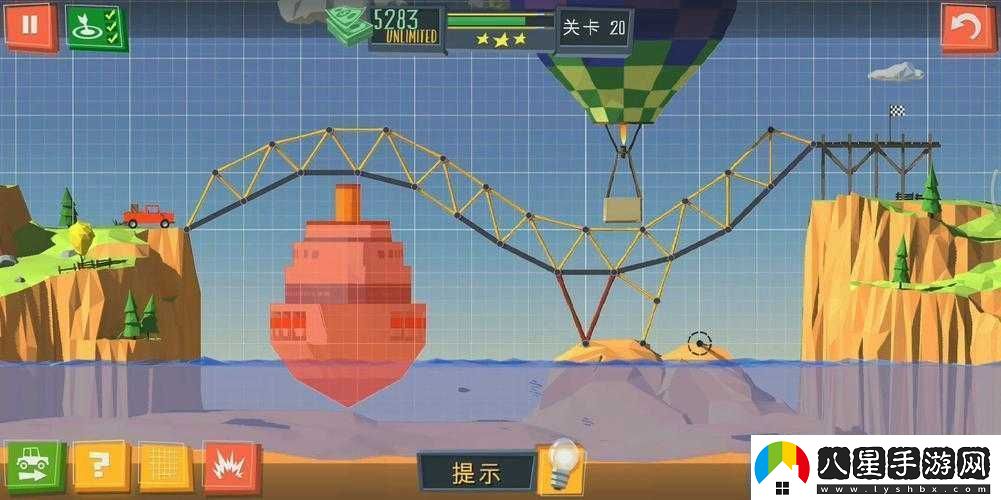 建橋專(zhuān)家BuildABridge第關(guān)全攻略詳解