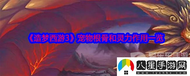 造夢(mèng)西游3寵物根骨和靈力有什么用