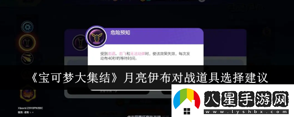 寶可夢(mèng)大集結月亮伊布對戰道具怎么選