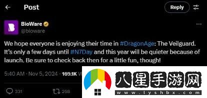 N7日即將來(lái)臨，但關(guān)于質(zhì)量效應5的重大消息仍舊缺席