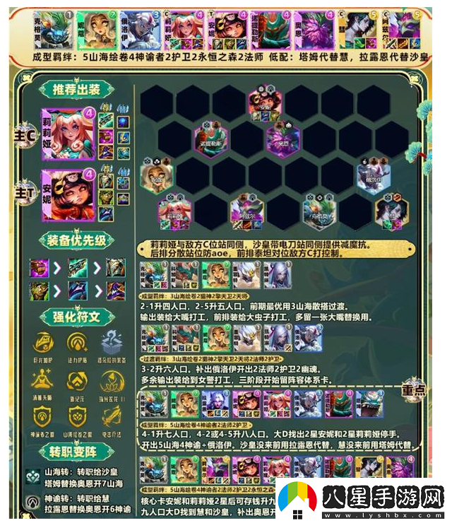 金鏟鏟之戰山神莉莉婭陣容玩法攻略