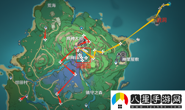 原神5.0鬼兜蟲(chóng)采集路線(xiàn)