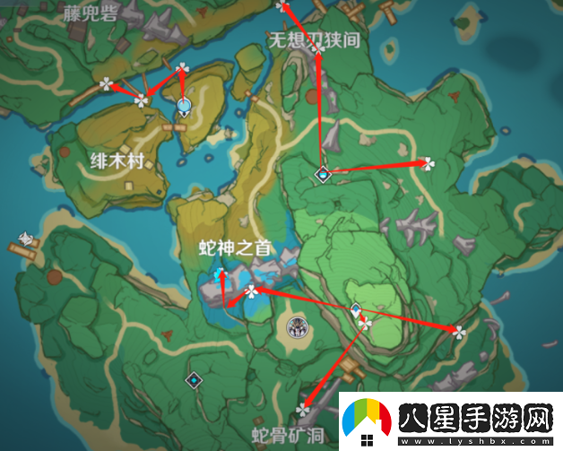 原神5.0鬼兜蟲(chóng)采集路線(xiàn)
