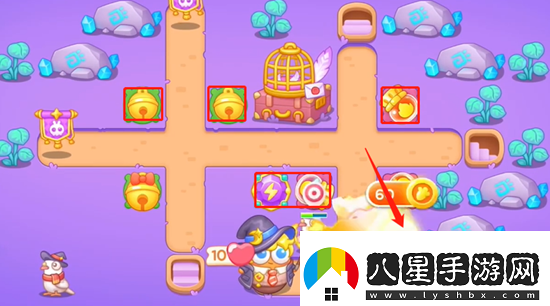 保衛蘿卜4阿波與魔法寶藏第57關(guān)通關(guān)攻略