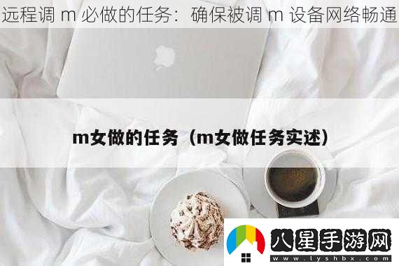 遠程調m必做的任務(wù)