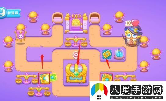 保衛蘿卜4阿波與魔法寶藏第50關(guān)攻略
