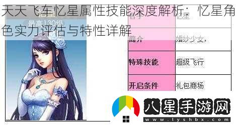 天天飛車(chē)憶星屬性技能深度解析