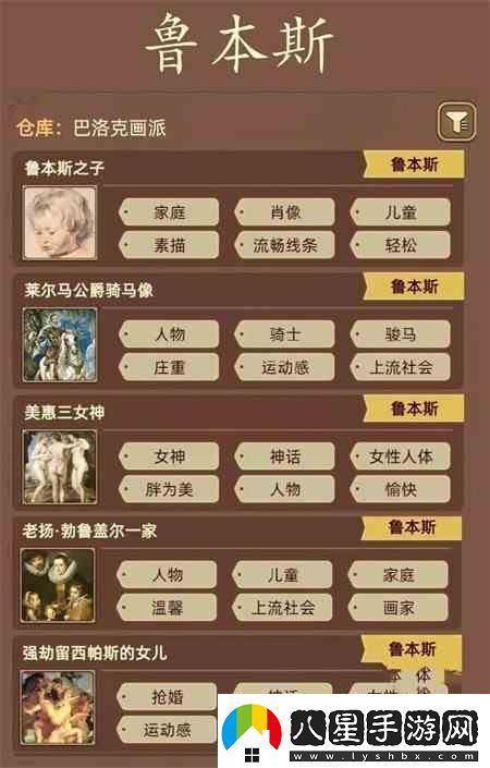 名畫(huà)展畫(huà)作標簽指南合集