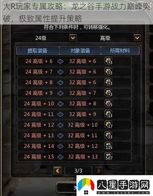 大R玩家專(zhuān)屬攻略