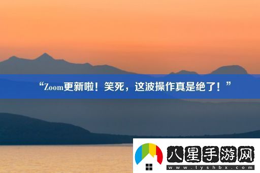 “Zoom更新啦！笑死