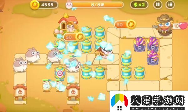 保衛蘿卜4波仔很忙第十關(guān)無(wú)損通關(guān)技巧分享