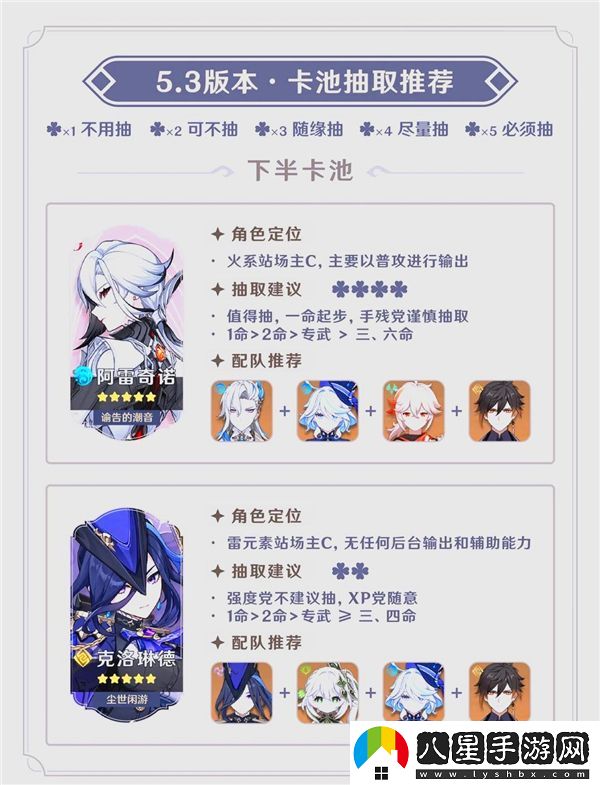 原神5.3版本卡池抽取推薦與價(jià)值分析，是否值得投入？