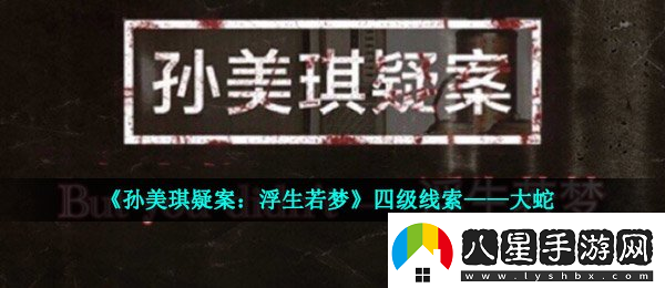 孫美琪疑案浮生若夢(mèng)四級線(xiàn)索——大蛇