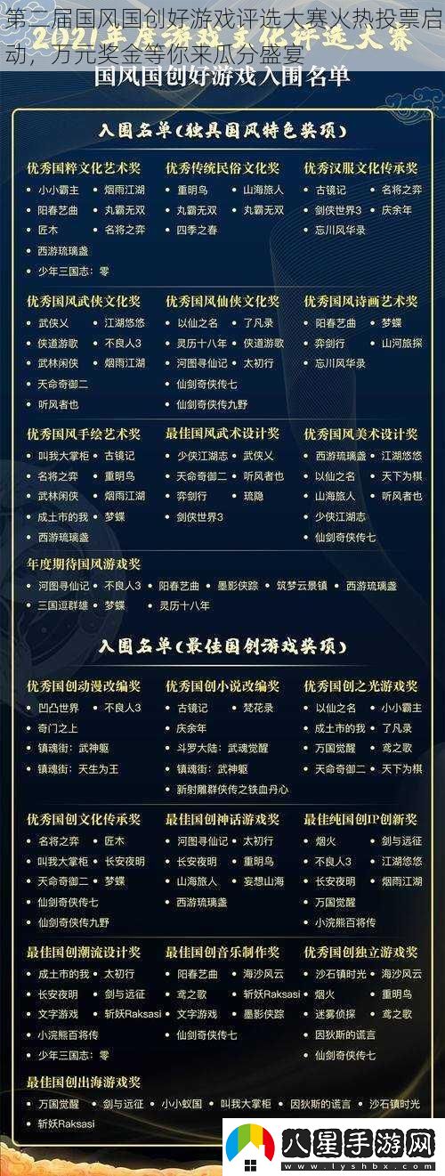 第二屆國風(fēng)國創(chuàng  )好游戲評選大賽火熱投票啟動(dòng)
