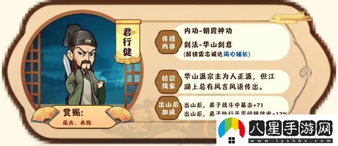 我要當掌門(mén)客卿君行健圖鑒一覽