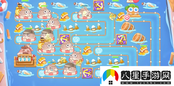 保衛蘿卜4暖暖湯泉第8關(guān)攻略