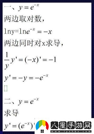 e步之遙導數的詭秘舞步