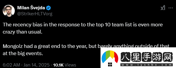 HLTV主編談年度TOP10戰隊排名爭議