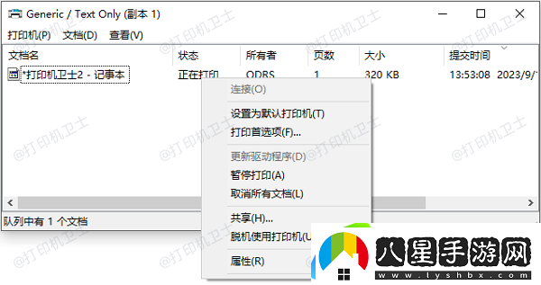 脫機使用打印機