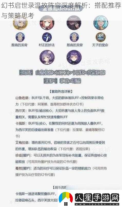 幻書(shū)啟世錄溫故陣容深度解析