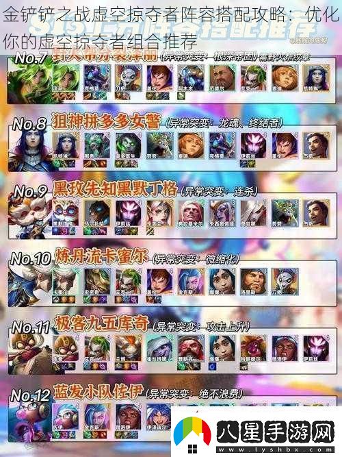 金鏟鏟之戰虛空掠奪者陣容搭配攻略