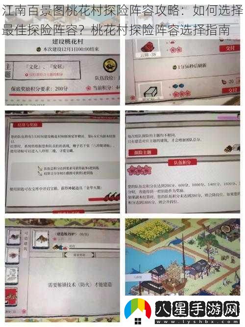 江南百景圖桃花村探險陣容攻略