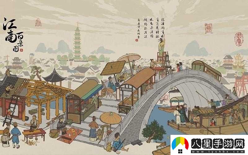 江南百景圖一幅展現和諧共生之美妙的水墨風(fēng)情長(cháng)卷
