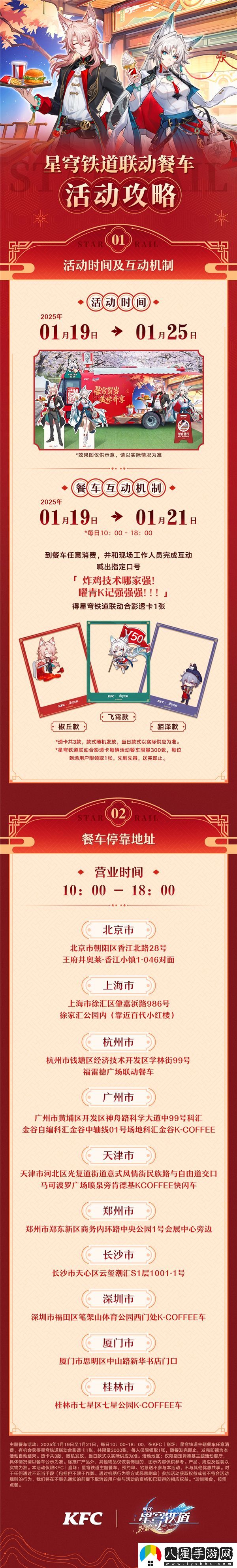 崩壞星穹鐵道肯德基聯(lián)動(dòng)餐車(chē)在哪