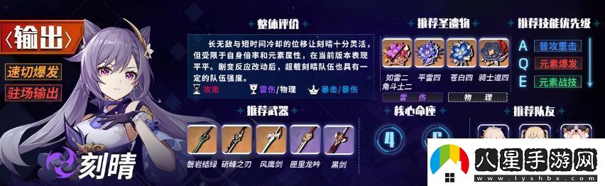 原神6主C哪個(gè)厲害6版本主C角色強度排行