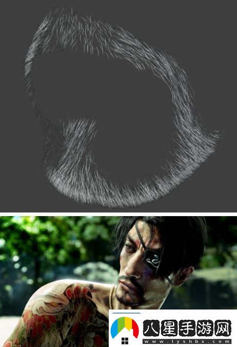 如龍8外傳真島的胡子多邊形數量超如龍4全身
