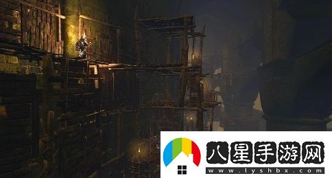 黑暗之魂病村場(chǎng)景只用十塊木頭素材重復搭建而成