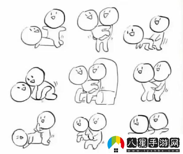 真人示范二十八動(dòng)作小人簡(jiǎn)筆畫(huà)
