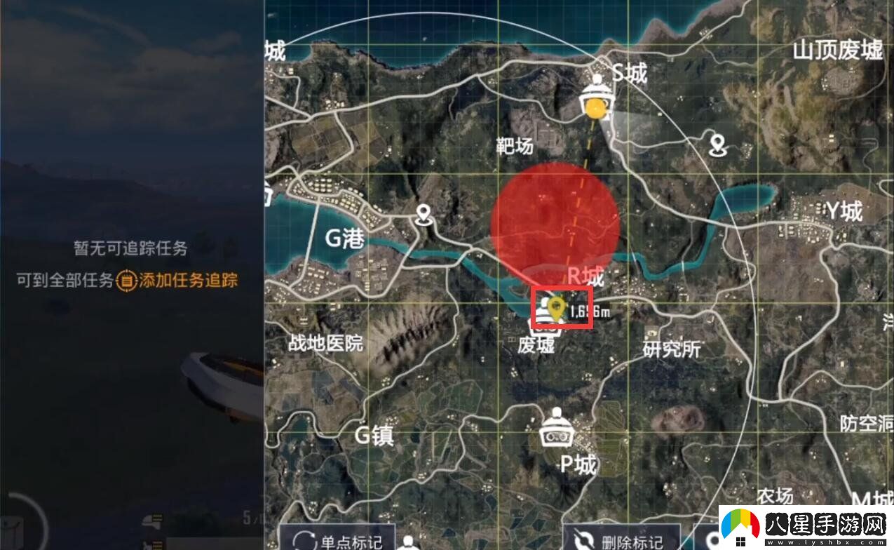 和平精英廢墟愛(ài)心小島打卡點(diǎn)在哪