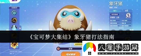 寶可夢(mèng)大集結象牙豬怎么打
