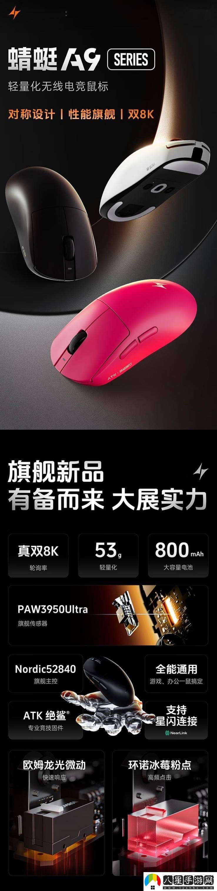 ATK蜻蜓A9系列鼠標上市