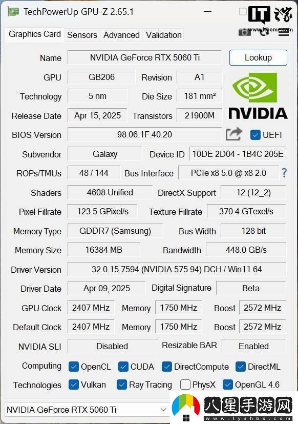 影馳RTX